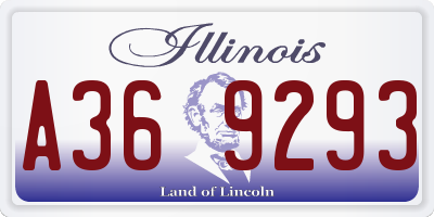 IL license plate A369293