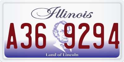 IL license plate A369294