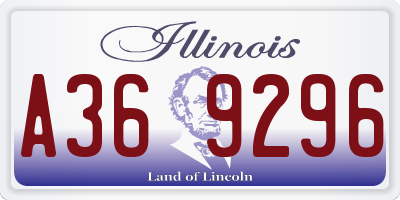 IL license plate A369296