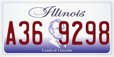 IL license plate A369298