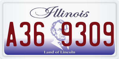 IL license plate A369309