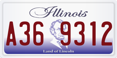 IL license plate A369312