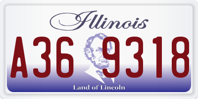IL license plate A369318