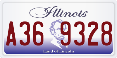 IL license plate A369328