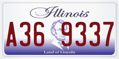 IL license plate A369337