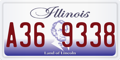 IL license plate A369338