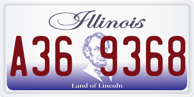 IL license plate A369368
