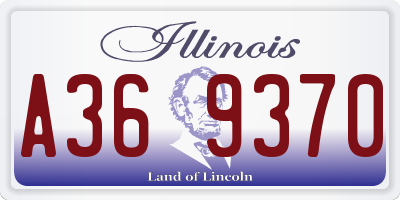 IL license plate A369370