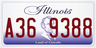 IL license plate A369388