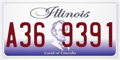 IL license plate A369391