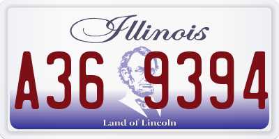 IL license plate A369394