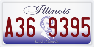 IL license plate A369395