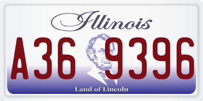 IL license plate A369396
