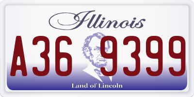 IL license plate A369399