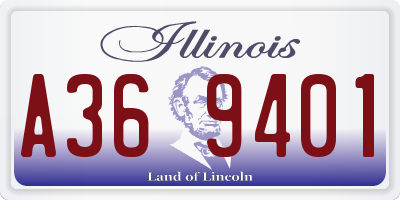 IL license plate A369401