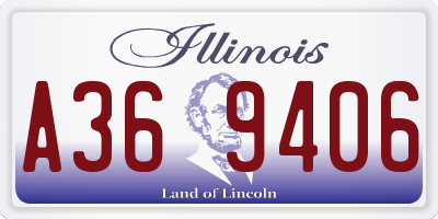 IL license plate A369406