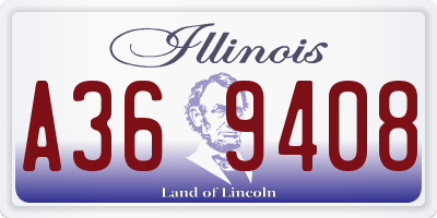 IL license plate A369408