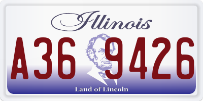 IL license plate A369426