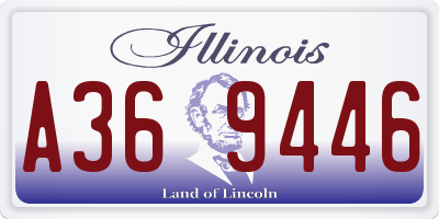 IL license plate A369446