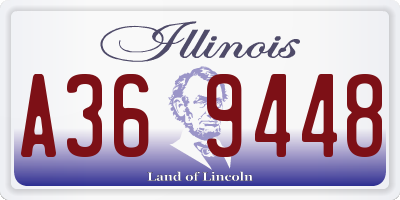 IL license plate A369448