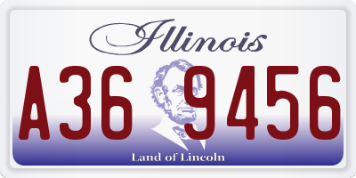 IL license plate A369456