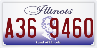 IL license plate A369460