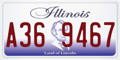 IL license plate A369467
