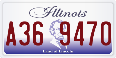 IL license plate A369470