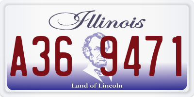 IL license plate A369471