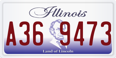 IL license plate A369473