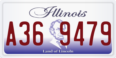 IL license plate A369479