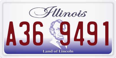 IL license plate A369491