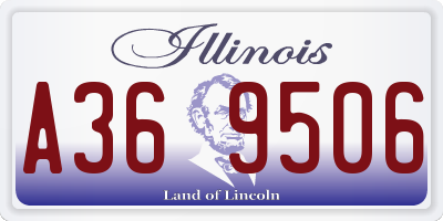 IL license plate A369506