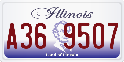 IL license plate A369507