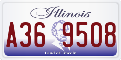 IL license plate A369508