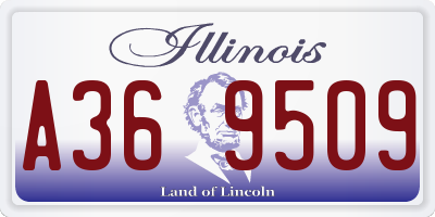 IL license plate A369509