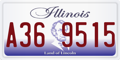 IL license plate A369515