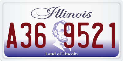 IL license plate A369521