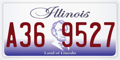 IL license plate A369527