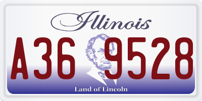 IL license plate A369528