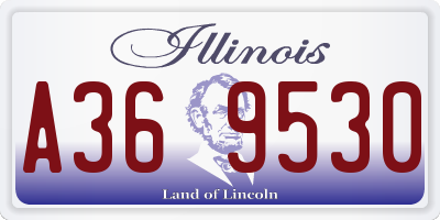 IL license plate A369530
