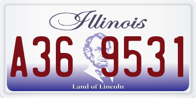 IL license plate A369531