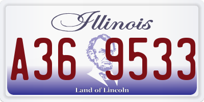 IL license plate A369533