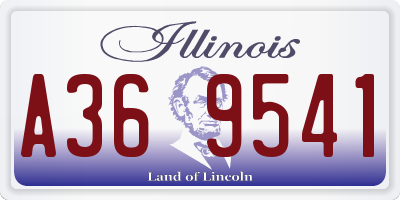 IL license plate A369541