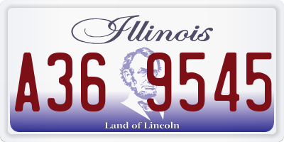 IL license plate A369545