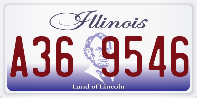 IL license plate A369546