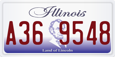 IL license plate A369548
