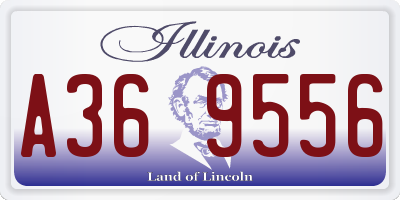 IL license plate A369556