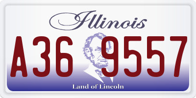 IL license plate A369557