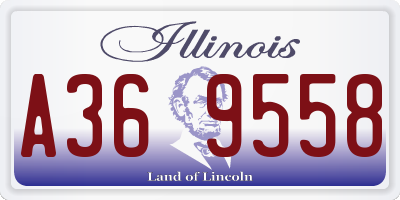 IL license plate A369558